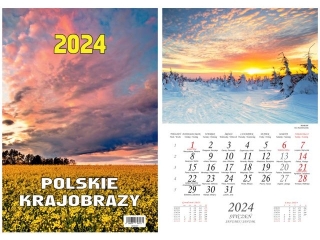 Kalendarz wieloplanszowy BESKIDY W 2 Polskie krajobrazy 2024