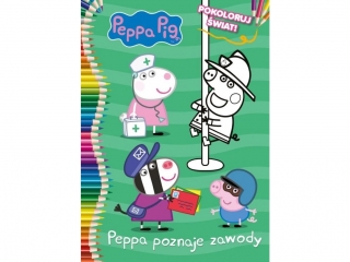 Kolorowanka MSZ Świnka Peppa- Pokoloruj świat