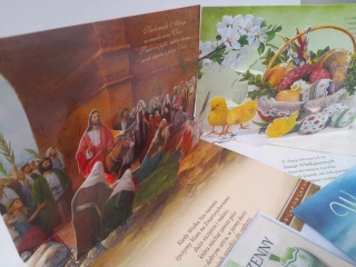 Kartki karnet PANORAMA du�y przestrzenny Wielkanoc