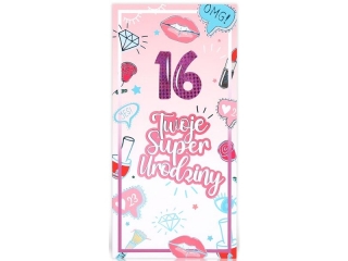 Kartki karnet DL-D Urodziny młodzieżowe