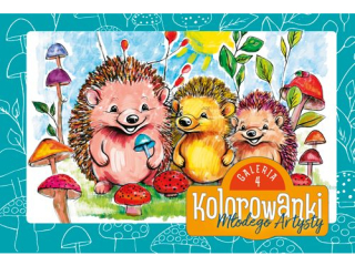 Kolorowanka B5 Młodego Artysty - Galeria 4 GAL-102 "Słodkie zwierzaczki"