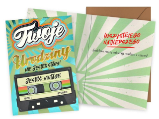 Kartka KUKARTKA DK-843 Urodziny (kaseta)