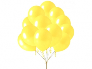 Balon MKTRADE 12" 30cm 80szt. - B033 żółty metalik
