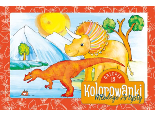 Kolorowanka B5 12k. M�odego Artysty - Galeria 12 "Dinozaury"