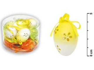 Ozdoba jajka plastik 4cm 12szt tuba S32510