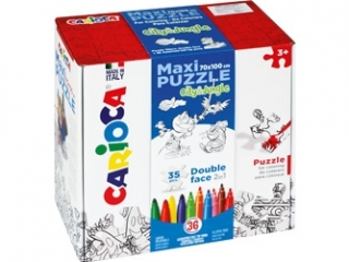 Zestaw puzzli do rysowania Carioca CITY x JUNGLE 36 koloró