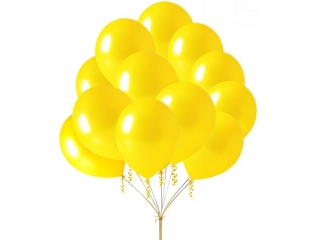 Balon MKTRADE 12" 30cm 80szt. - B095 żółty metalik