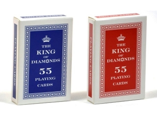 Karty do gry TREFL  55 listków "The king of diamonds"