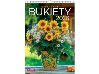 Kalendarz �cienny O-PRESS A3 Bukiety 2026
