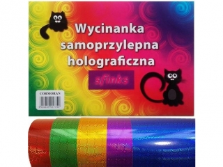 Wycinanka samoprzylepna CORMORAN A4 6k. holograficzna Sfinks