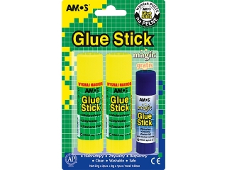 Klej w sztyfcie AMOS 22gx 2szt +8g magic GRATIS !!!