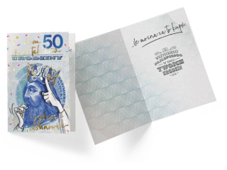 Kartka KUKARTKA PP-2182 Urodziny 50 (banknot)