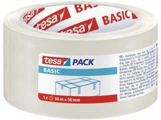 Taśma pakowa TESAPACK Basic 66m x 50mm - transparent