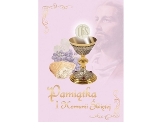 Pami�tka I Komunii �wi�tego ma�a - r�owa