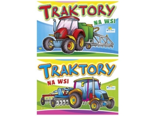 Kolorowanka KRZESIEK B5 16k. Traktory na wsi mix