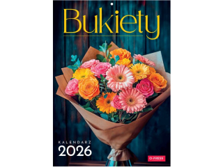 Kalendarz cienny O-PRESS A4 Bukiety 2026