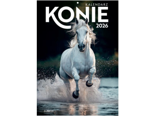 Kalendarz cienny O-PRESS A4 Konie 2026