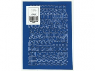 Litery samoprzylepne ART-DRUK  10mm niebieskie Helvetica 10 