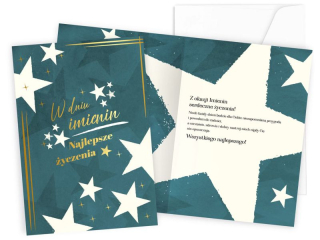 Kartka KUKARTKA PR-436 Imieniny (gwiazdki)