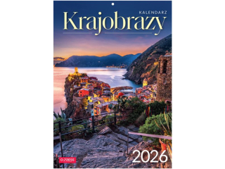 Kalendarz cienny O-PRESS A4 Krajobrazy 2026