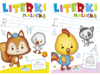 Kolorowanka KRZESIEK Literki malucha - Lis i króliczek