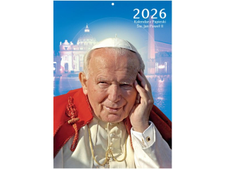 Kalendarz cienny O-PRESS A4 Papieski - w. Jan Pawe II 2026