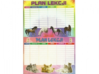 Plan lekcji POLSYR A5 25ark. - koty/konie