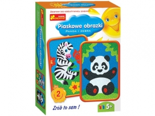 Piaskowe obrazki RANOK Panda i zebra