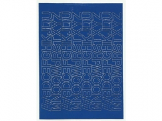 Litery samoprzylepne ART-DRUK  15mm niebieskie Helvetica 10 