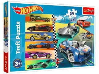 Puzzle 24 maxi TREFL Szybkie Hot Wheels