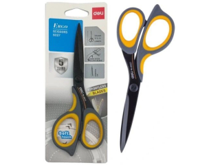 Nożyczki DELI 17,5cm SOFT TOUCH - Hartowane, super trwałe