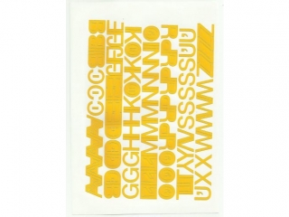 Litery samoprzylepne ART-DRUK  20mm te Helvetica 10 arkus