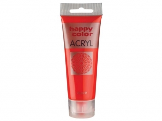Farba akrylowa 75 ml, jasnoczerwony, Happy Color