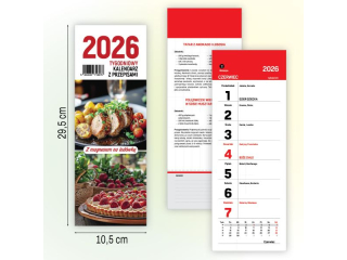 Kalendarz z magnesem na lodwk O-PRESS poradnik z przepisami 2026
