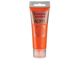Farba akrylowa 75 ml, pomarańczowy, Happy Color