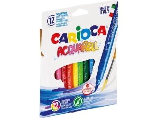 Pisaki CARIOCA Aquarel 12 kolorów