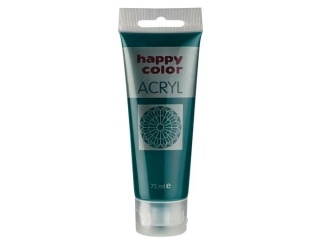 Farba akrylowa 75 ml, ciemnozielony, Happy Color