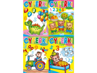 Ksi��eczka z zadaniami KRZESIEK A5 16k. Cyferki mix