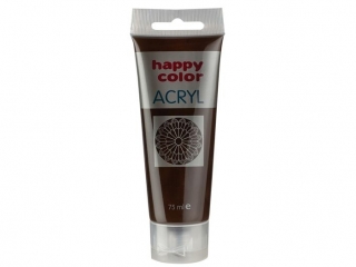 Farba akrylowa 75 ml, ciemnobrązowy, Happy Color