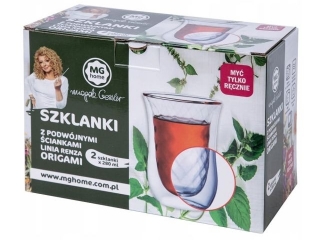 2 Szklanki Termiczne MG HOME Renza Origami 280ml (30zł) 500pkt