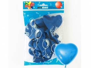 Balony PENWORD serca niebieskie 10szt