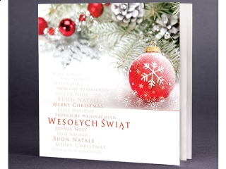 Kartki świąteczne ART NUVO Bn kwadrat CH-0114