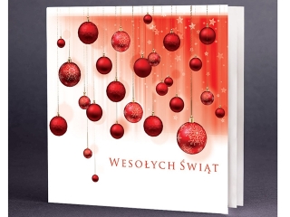 Kartki świąteczne ART NUVO Bn kwadrat CH-0117
