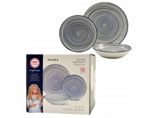 (245z) ZESTAW OBIADOWY Z PORCELANY MG HOME MAREA 18 EL. 4100pkt