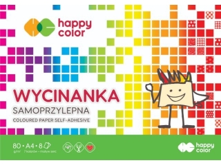 Blok Wycinanka samoprzylepna A4 8k. HAPPY COLOR