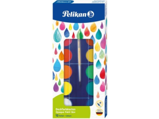 Farba wodna PELIKAN F355 12 kolorw +pdzel