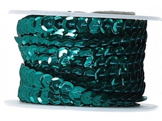 Cekiny na rolce PAULA 10m x 6mm - zielony metal