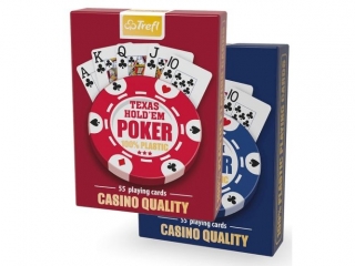Karty do gry TREFL 55 listków Plastik poker