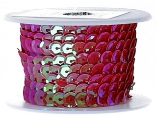 Cekiny na rolce PAULA 10m x 6mm - czerwone