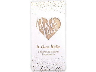 Kartki karnet DL LUX ślub 003